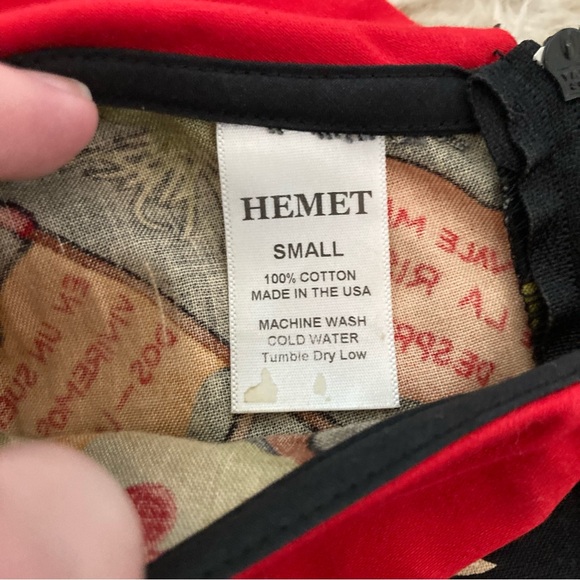 Hemet Store Frida Kahlo Cactus Collared Retro Pinup Top Blouse Sz S - Picture 10 of 11